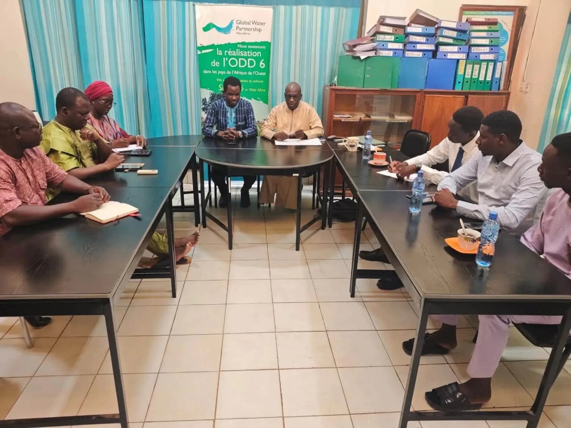 Séance de travail entre l’ACIEA et le GWP Afrique de l’Ouest dans les locaux du GWP-AO